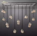 Pearl Crystal Chandeliers LED Pendant Lights for Living Room Kitchen Island