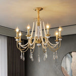 Luxury Crystal Chandelier Foyer Pendant Light American Style Home Decor