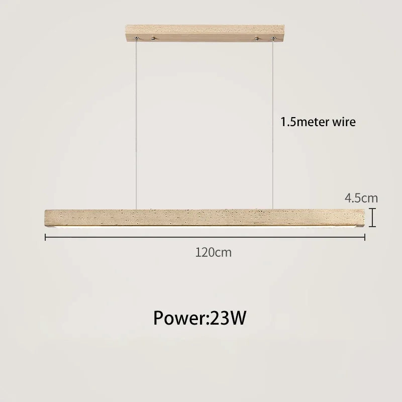Natural Travertine LED Kitchen Light Fixture