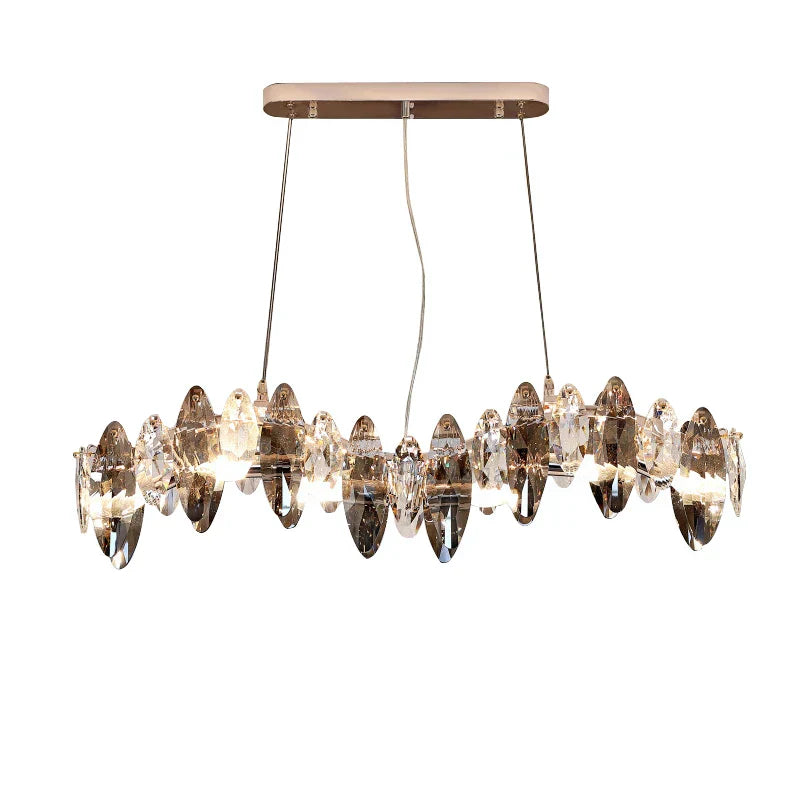 Kristal 2024 Chandelier LED Light for Dining and Living Room Decor