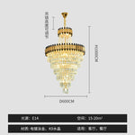 Crystal Chandelier for Duplex Villa Hotel Club Banquet Hall Engineering Lighting