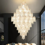Modern Villa Rotating Crystal Chandelier
