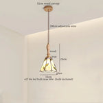 Afralia™ Tiffany Brass Glass LED Pendant Lights for Home and Cafe Decor