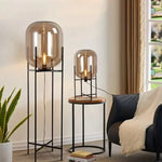 Modern Glass LED Floor Lamp for Living Room, Bedroom, Dining, and Home Decor