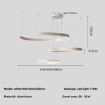 Black LED Chandelier Pendant Light for Foyer Stairs Bar, Minimalist Indoor Hanging Lamp