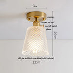 Crystal Glass LED Ceiling Lamp Modern Luxury Interior Lighting Fixture