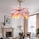 Feather Nordic Chandelier Ceiling Light - Home Decor for Living Room and Bedroom