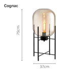 Modern Glass LED Floor Lamp for Living Room, Bedroom, Dining, and Home Decor