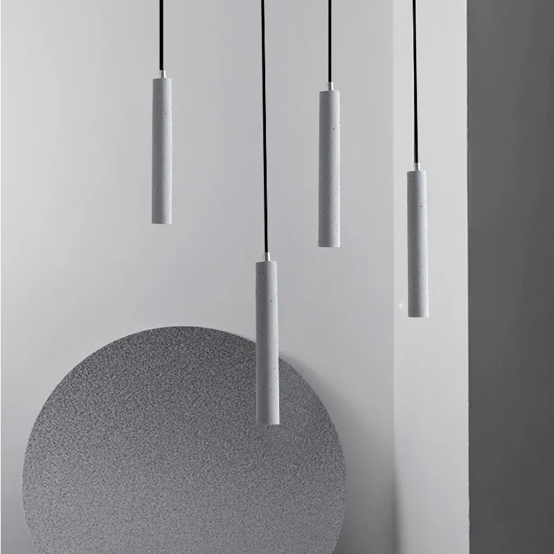 Afralia™ Terrazzo LED Pendant Lights: Modern Minimalist Hanging Lamp for Living Room and Cafe