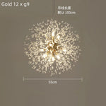 Dandelion Crystal Ceiling Lamp Chandelier for Bedroom Dining Room Kitchen Island