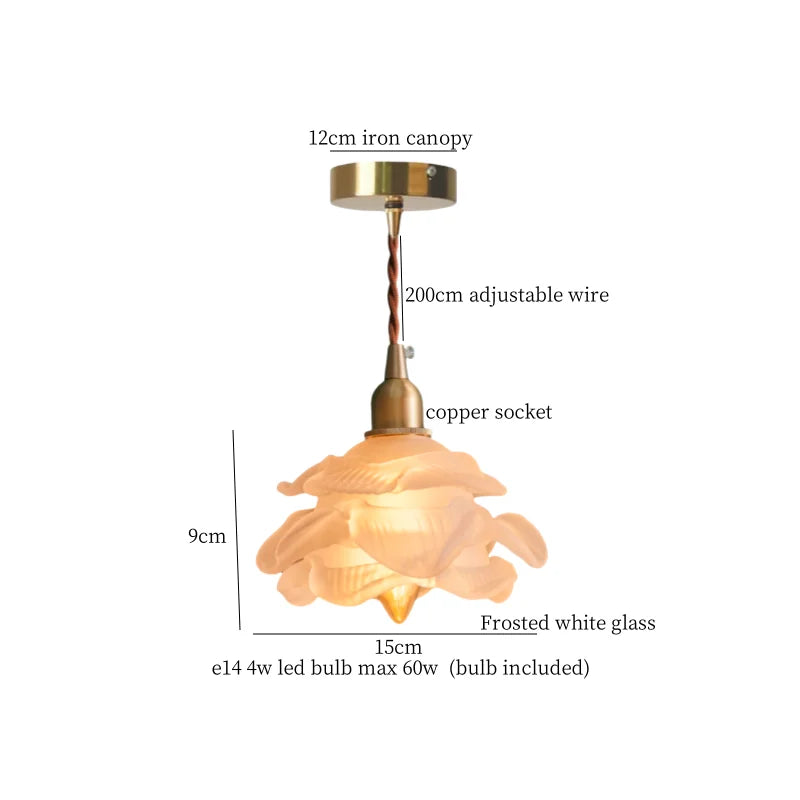 Frosted White Glass LED Pendant Lamp: Nordic Minimalism for Living Room & Cafe