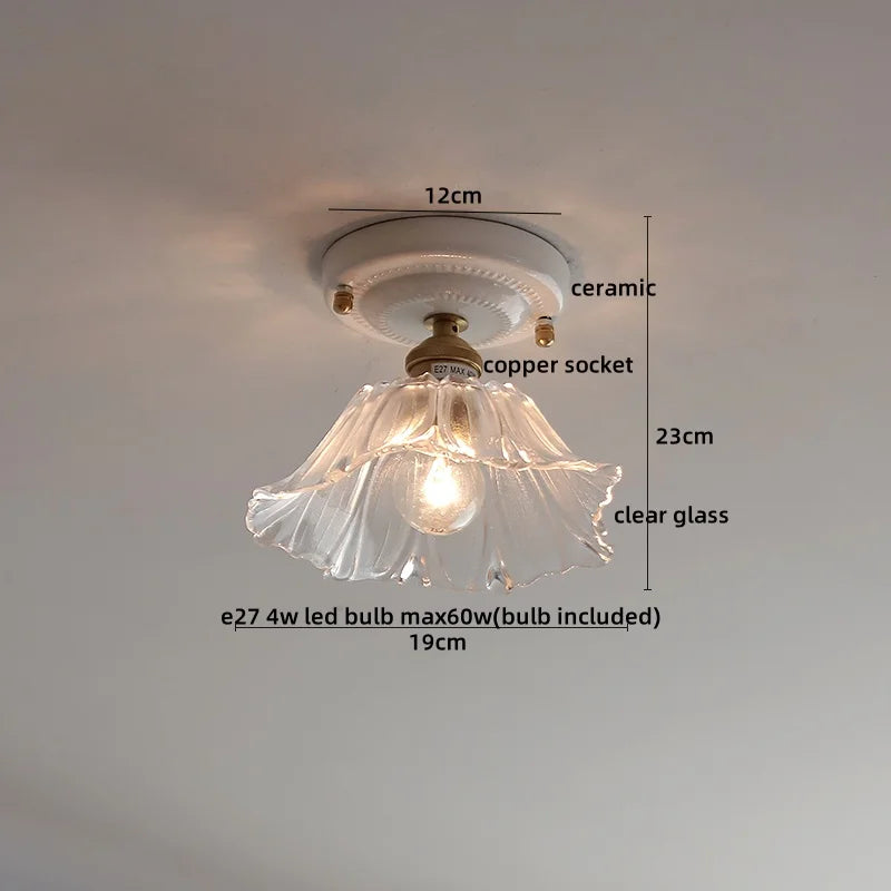 Ceramic LED Ceiling Light for Modern Home Decor & Lighting