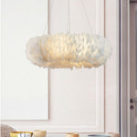 Natural Goose FeatherCeiling Light
