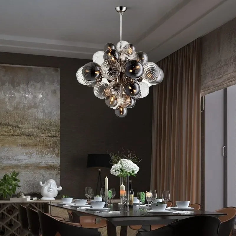 Bubble Glass Ceiling Chandelier Pendant for Living Room Bedroom