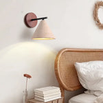 Iron Yellow Travertine Wall Lights, Pull Chain Switch, LED Sconce for Bedroom, Bathroom.