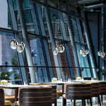 Bubble Glass Chandeliers Pendant Lights for Kitchen Island and Dining Room