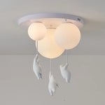 Bear Resin Pendant Light for Children's Room & Kindergarten