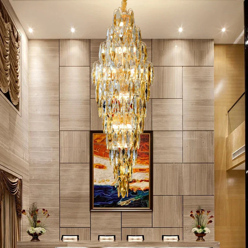 European Duplex Crystal Chandelier for Elegant Luxury Living