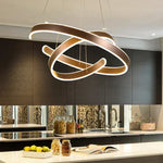Geometric Circle Rings LED Pendant Light Fixture