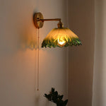 Japanese Style LED Glass Copper Wall Lamp Sconce for Restaurant, Bar, Bedroom, Bathroom