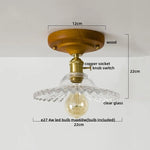 Colorful Glass LED Ceiling Lamp Modern Style Light Fixture