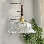 Walnut Flower Glass LED Pendant Chandelier Modern Nordic Hang Lamp