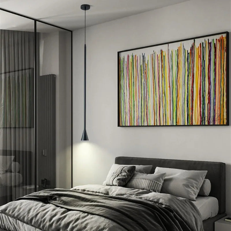 Nordic Minimalist Horn Pendant Light for Living Room and Bedroom