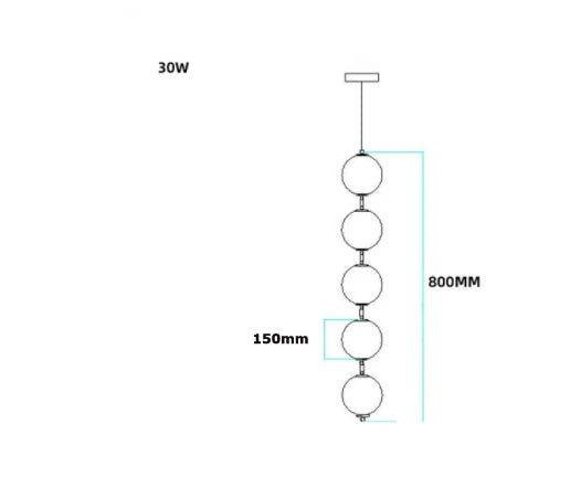 Brass Artistic Necklace Chandelier Lighting for Living Room