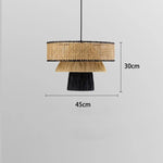Nordic Rattan Pendant Lights: Retro Woven Chandeliers for Living Room & Restaurant