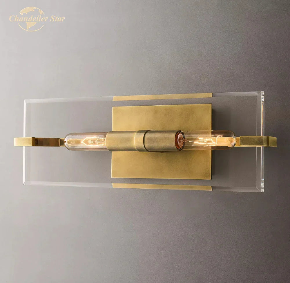 Modern Glass Wall Sconces | Marbuzet Linear Bedroom Living Room Lighting