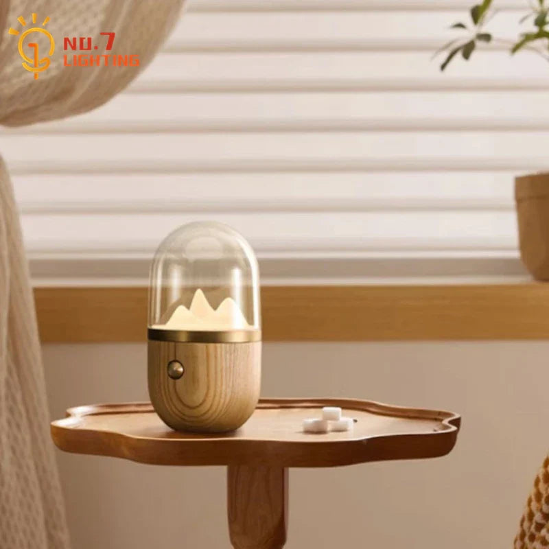 Solid Wood Touch Desk Lamp for Bedroom and Living Room