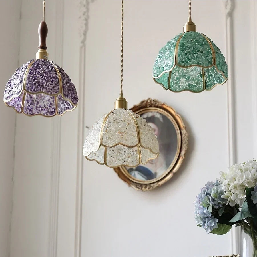 Afralia™ Crystal Glass LED Pendant Lamp: Modern Nordic Style Hanging Light Fixture for Home Decor