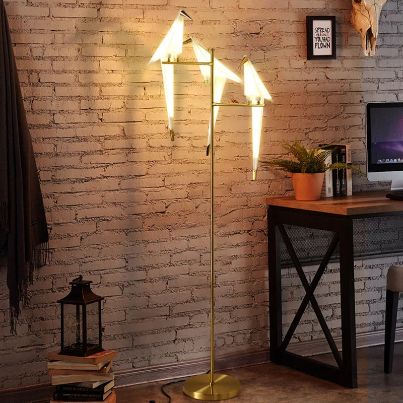 Bird LED Floor Lamp for Living Room & Bedroom