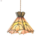 Afralia™ Nordic Tiffany Flower Glass LED Pendant Lights for Modern Home Decor