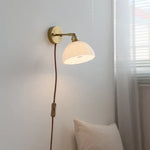 Rotatable Glass Wall Lamp with Pull Chain Switch