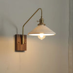 Copper Ceramic LED Wall Lamps Modern Style for Bedroom Living Room Bar