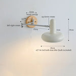 Afralia™ Cream Iron Art LED Wall Lamp for Bedroom Living Room Decor