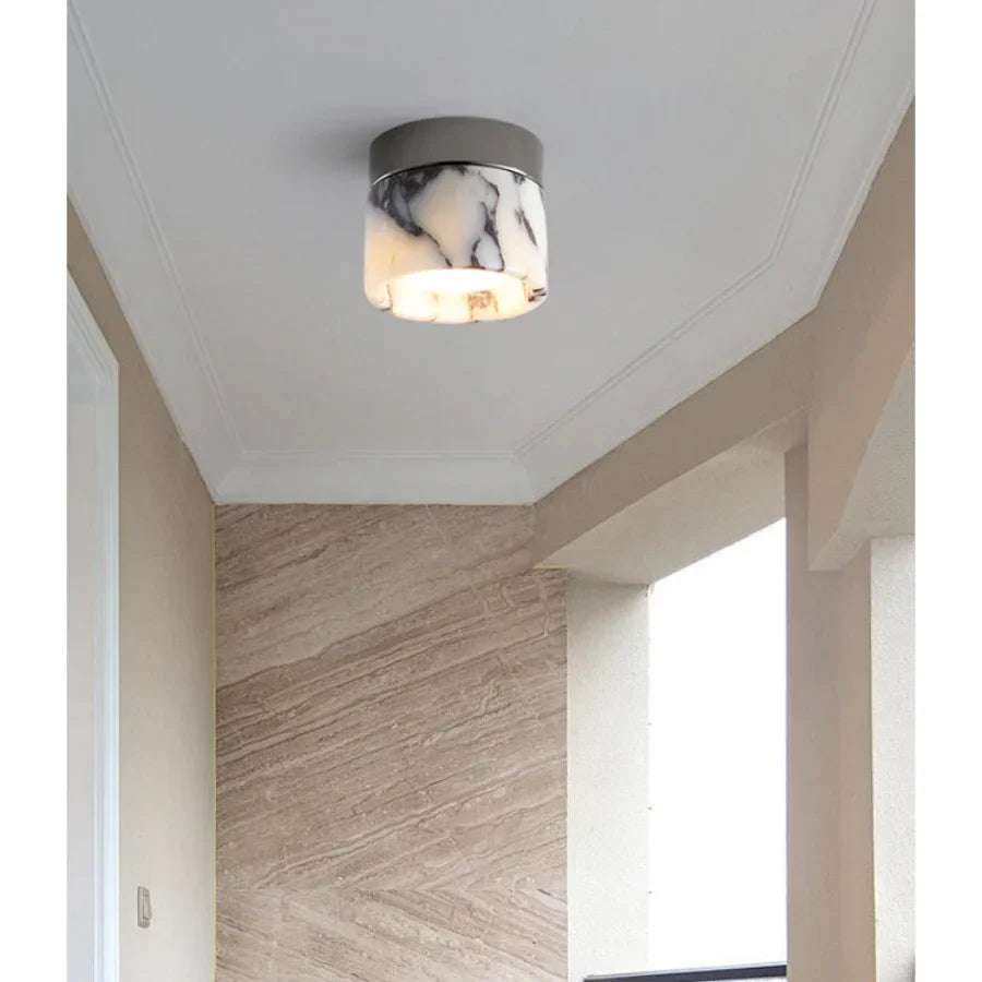 Marble LED Ceiling Light Modern Nordic Style for Home Decor & Study
