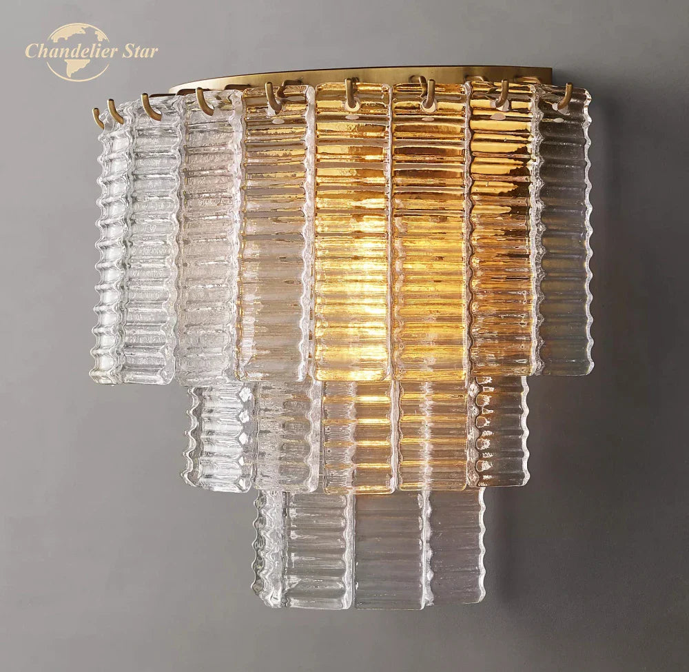 Sirene Glass Wall Lamps for Bathroom Living Room Bedroom Indoor Lighting