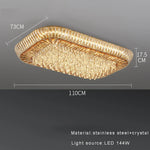 Amber Crystal LED Ceiling Light for Luxurious Home Decor