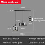 Modern Glass LED Pendant Lights for Dining Room Kitchen Table & B&B Loft Stair Chandeliers