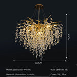 Afralia™ Crystal G9 Chandelier: Luxury Living Room Branch Pendant Lights, Modern LED Luminarias