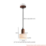 Wabi Sabi Terrazzo LED Pendant Light for Home Design