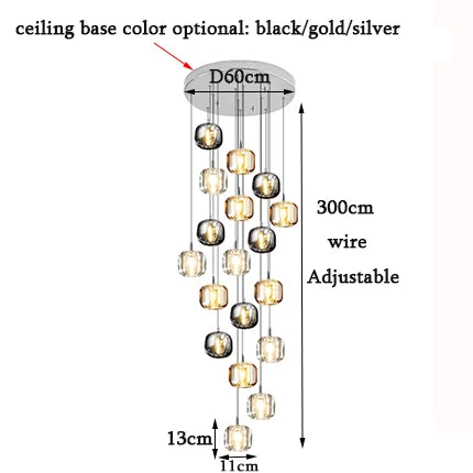 Crystal LED Chandelier for Home Decoration and Modern Lighting