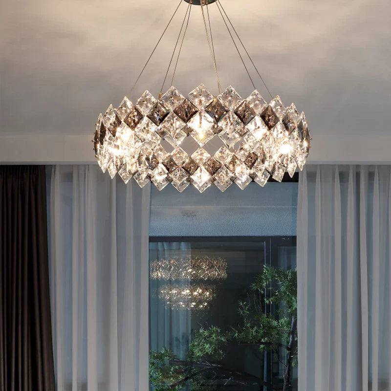 Crystal Chandelier: Postmodern Luxury Pendant for Living Room, Bedroom, and Restaurant