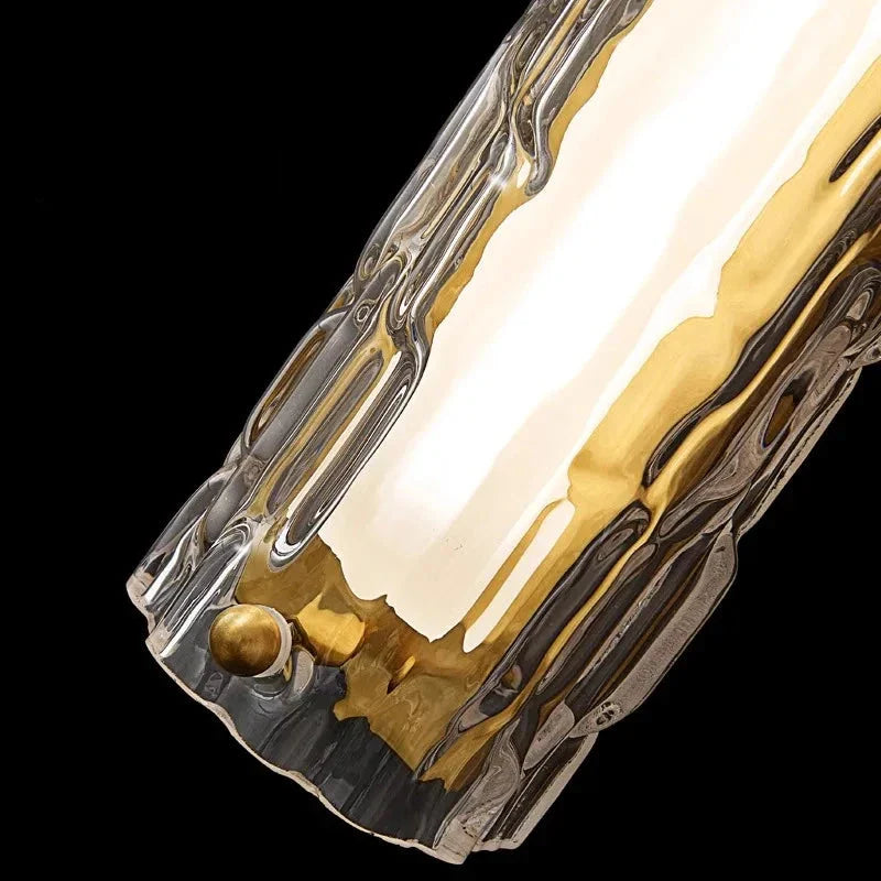 Postmodern Luxury Glass & Copper Wall Sconces