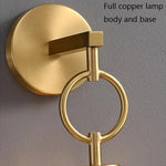 Copper & Glass Pendant Wall Sconce