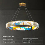 Crystal Chandelier Ring Light Modern Elegant Dining Living Room Lighting