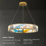 Crystal Chandelier Ring Light Modern Elegant Dining Living Room Lighting