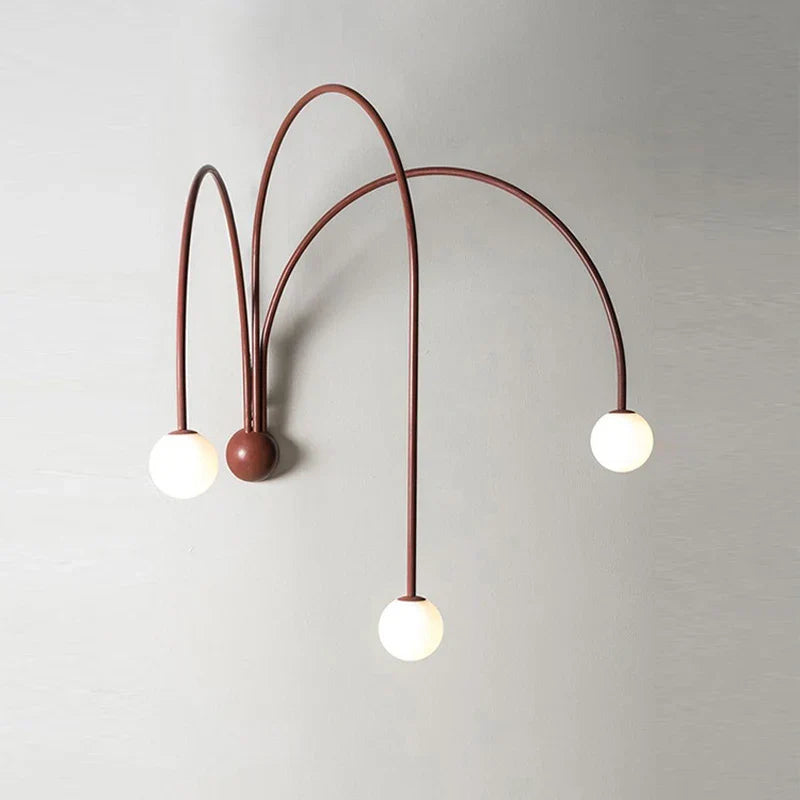 Glass Ball Modern Wall Lamp for Living Room & Bedroom